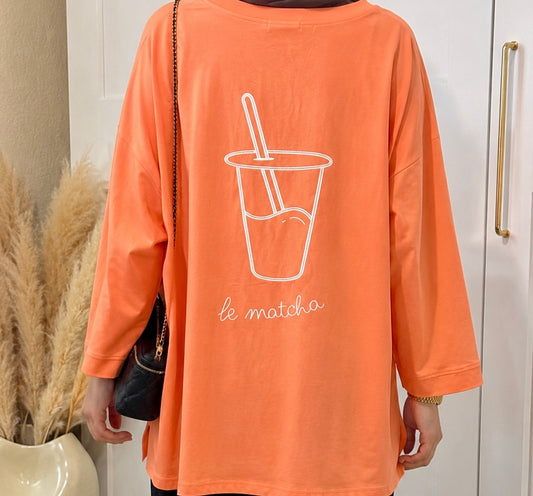 T-Shirt Manches Longues â Corail