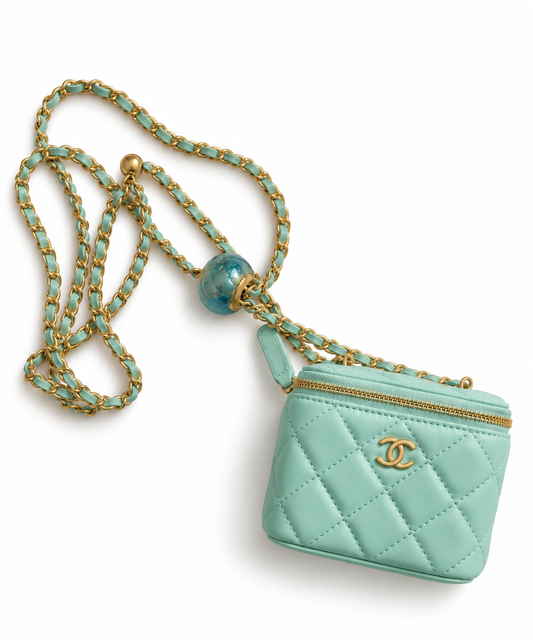 Mini Sac CC Vanity – Turquoise